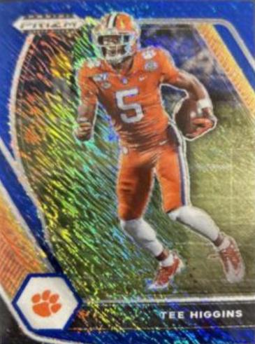 Tee Higgins [Blue Shimmer Prizm] #60