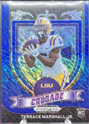 Terrace Marshall Jr. [Blue Shimmer Prizm] #180