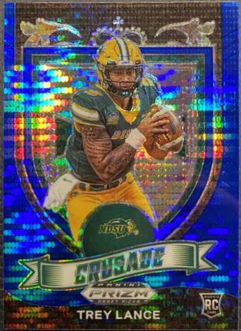 Trey Lance [Blue Pulsar Prizm] #164