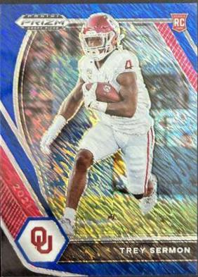 Trey Sermon [Blue Shimmer Prizm] #159