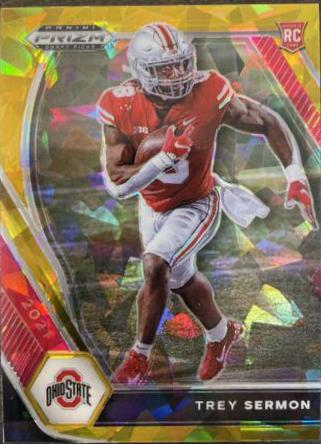 Trey Sermon [Gold Ice Prizm] #123
