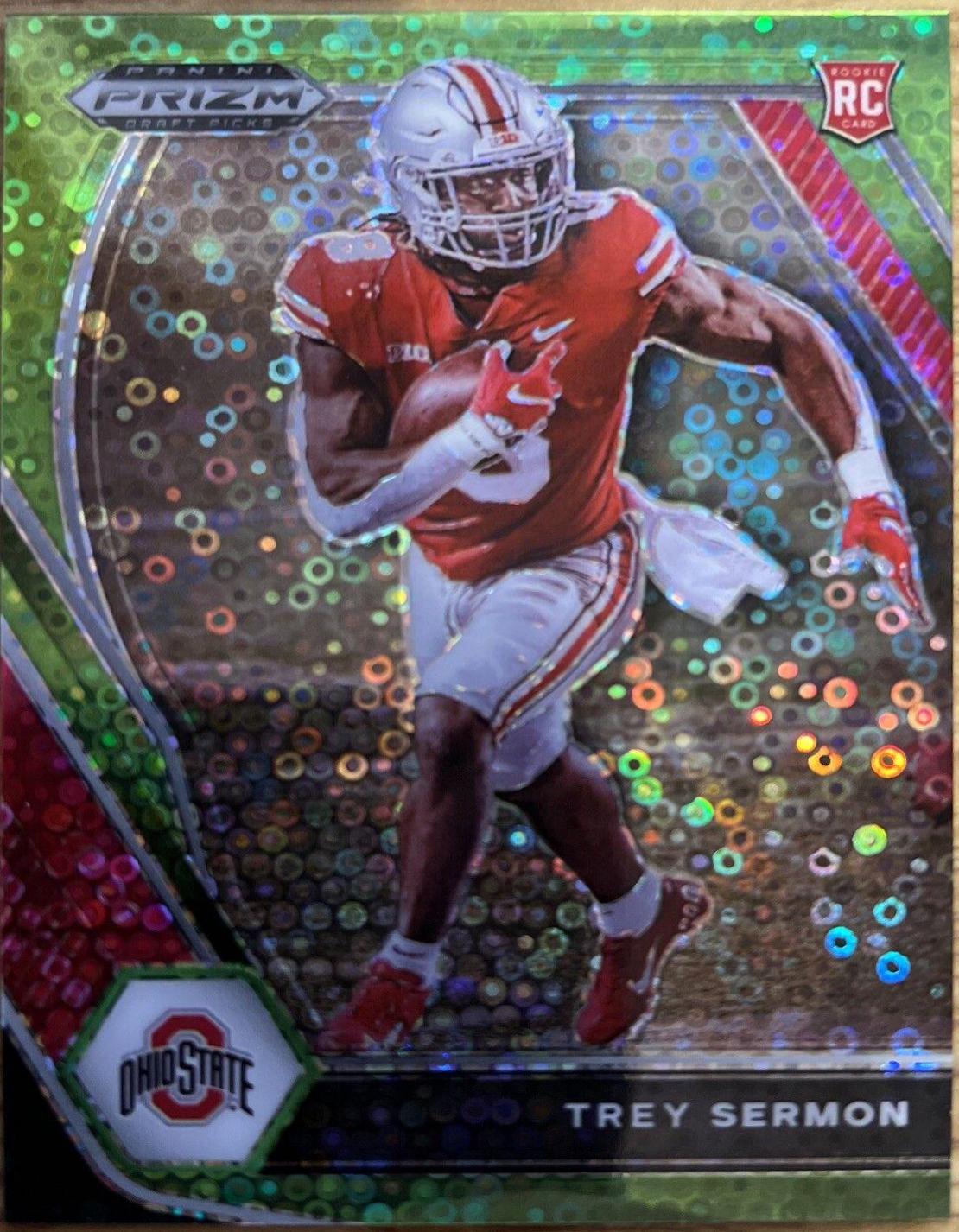 Trey Sermon [Neon Green Circles Prizm] #159