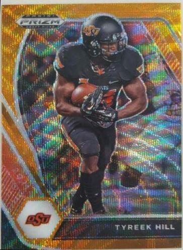 Tyreek Hill [Orange Wave Prizm] #59