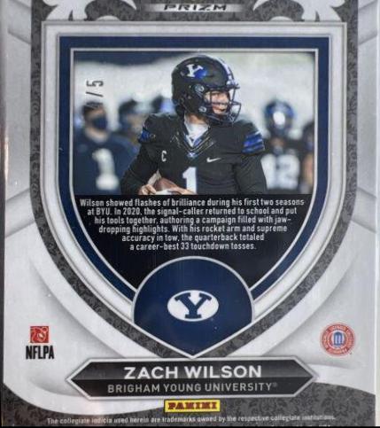 Zach Wilson [Black Gold Prizm] #168