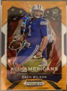 Zach Wilson [Orange Pulsar Prizm] #182