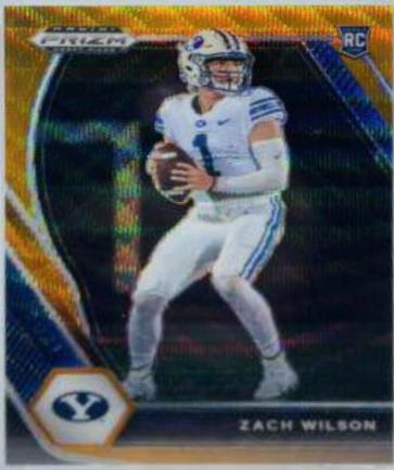 Zach Wilson [Orange Wave Prizm] #105