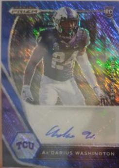 Ar'Darius Washington [Blue Shimmer Prizm] #DPA-ARD