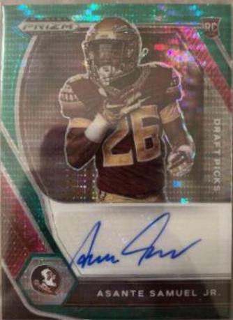 Asante Samuel Jr. [Green Pulsar Prizm] #DPA-ASA