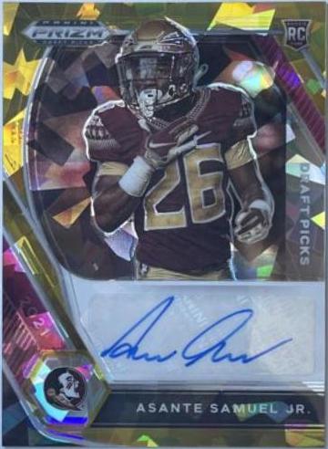 Asante Samuel Jr. [Orange Pulsar Prizm] #DPA-ASA