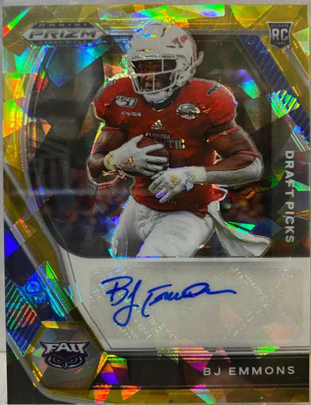 BJ Emmons [Gold Ice Prizm] #DPA-BJE