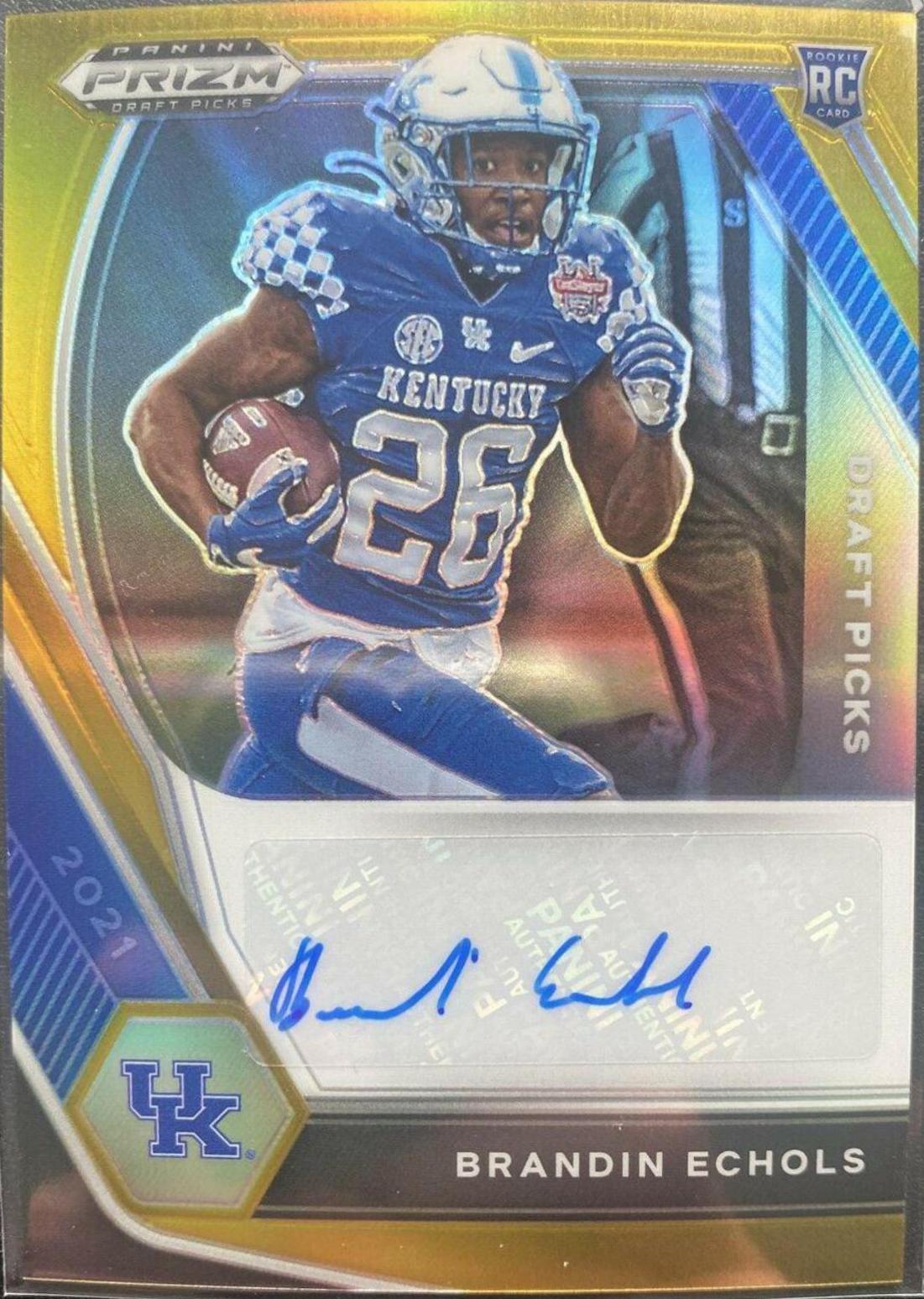 Brandin Echols [Gold Prizm] #DPA-BRA