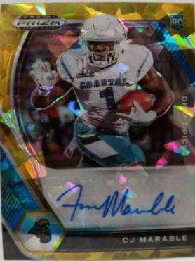 CJ Marable [Gold Ice Prizm] #DPA-CJM