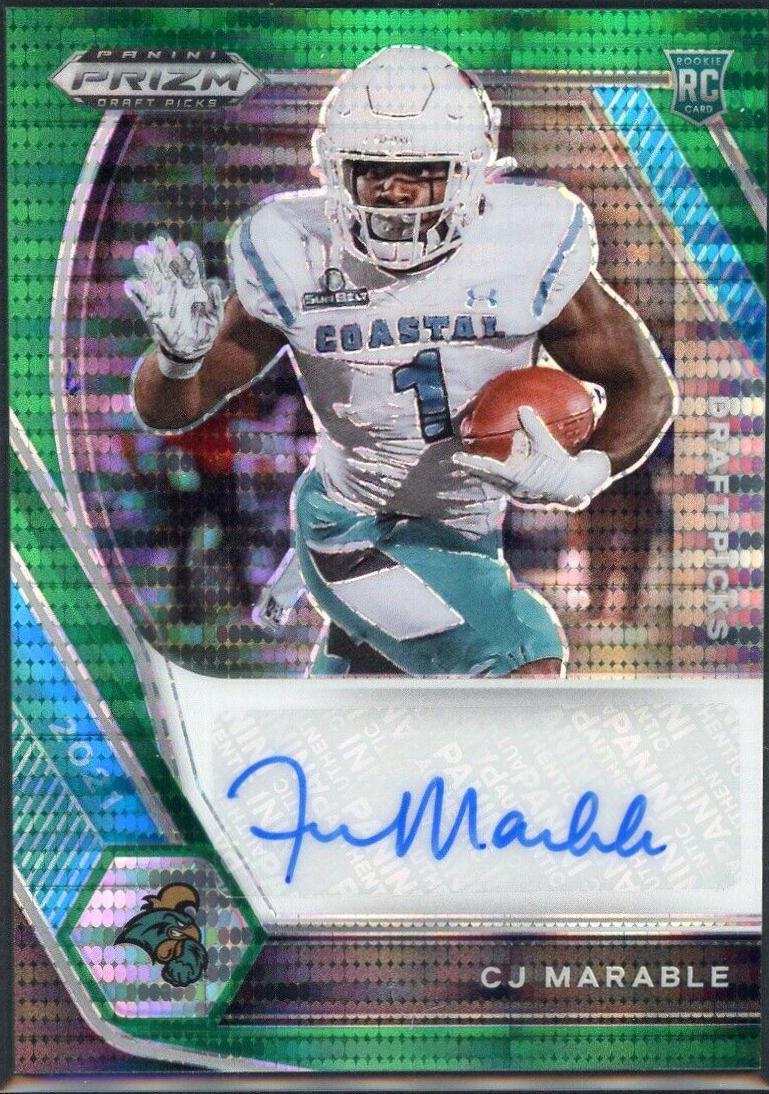 CJ Marable [Green Pulsar Prizm] #DPA-CJM