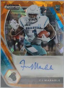 CJ Marable [Orange Ice Prizm] #DPA-CJM