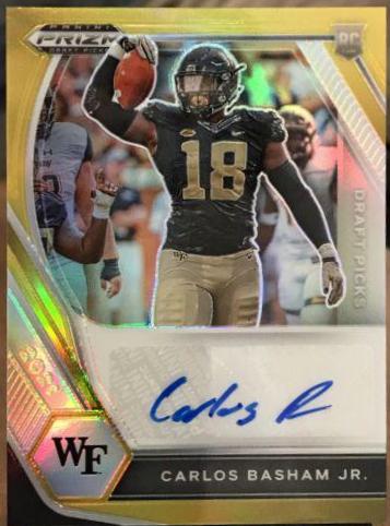 Carlos Basham Jr. [Gold Prizm] #DPA-CBA