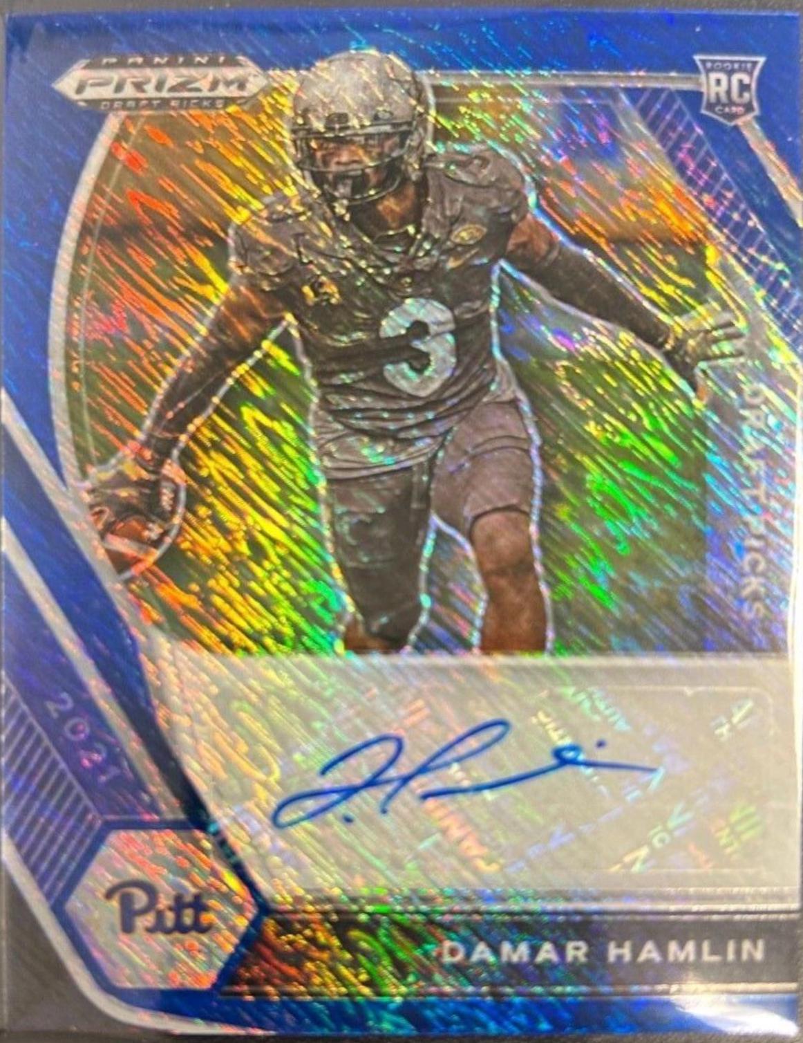 Damar Hamlin [Blue Shimmer Prizm] #DPA-DHA