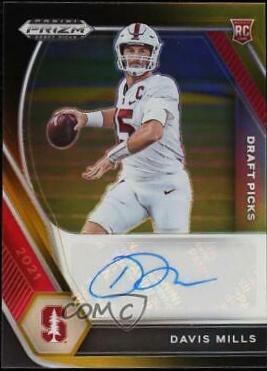 Davis Mills [Black Gold Prizm] #DPA-DMI