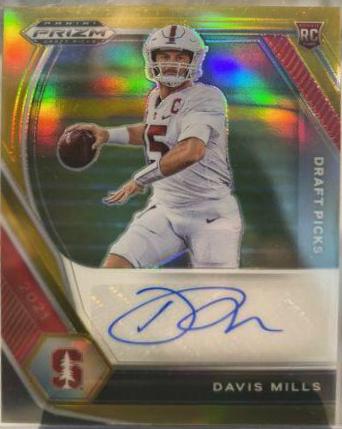 Davis Mills [Gold Prizm] #DPA-DMI