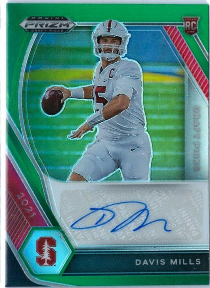 Davis Mills [Green Prizm] #DPA-DMI