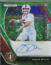 Davis Mills [Neon Green Circles Prizm] #DPA-DMI