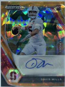 Davis Mills [Orange Ice Prizm] #DPA-DMI