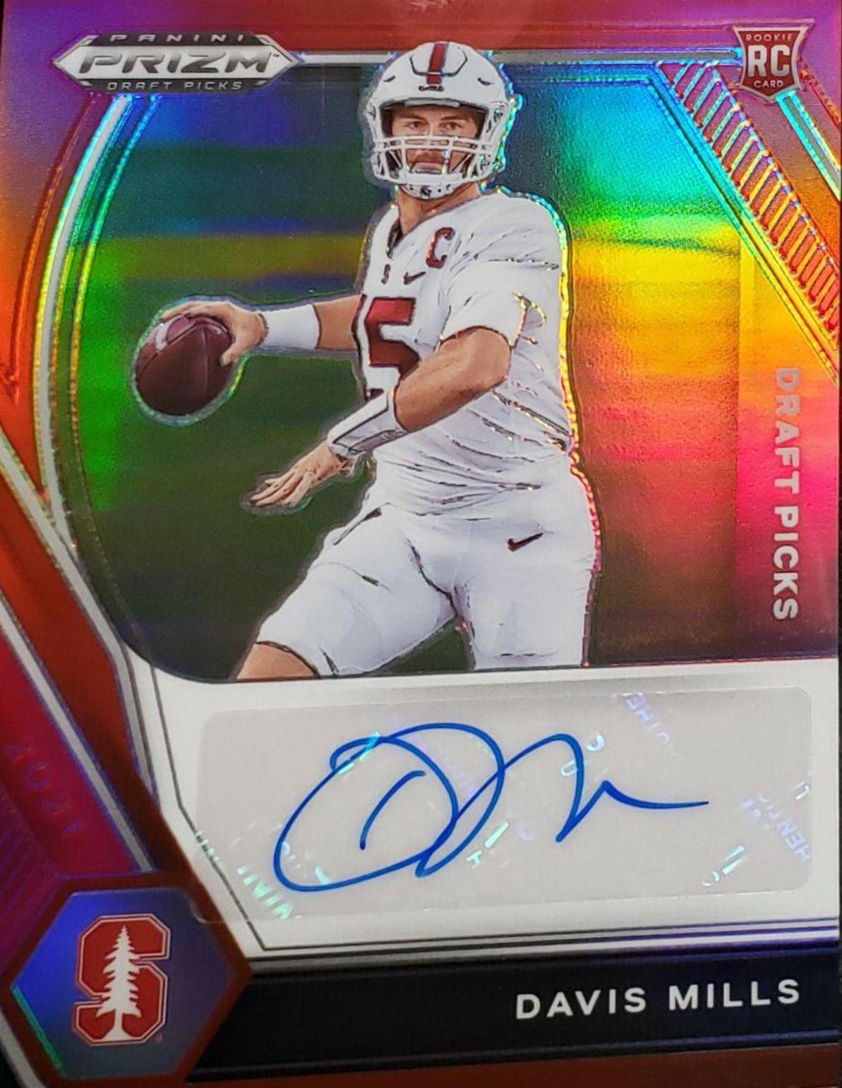 Davis Mills [Red Prizm] #DPA-DMI