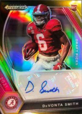 DeVonta Smith [Black Gold Prizm] #DPA-DVS