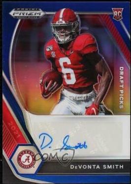 DeVonta Smith [Blue Prizm] #DPA-DVS