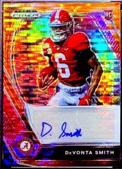 DeVonta Smith [Orange Pulsar Prizm] #DPA-DVS