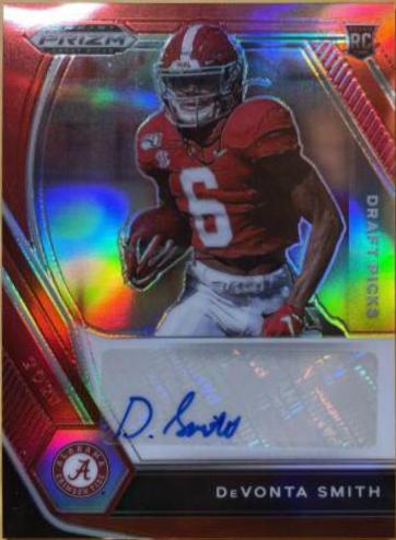 DeVonta Smith [Red Prizm] #DPA-DVS