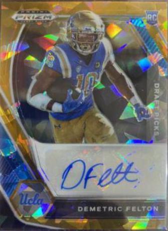 Demetric Felton [Gold Ice Prizm] #DPA-DFE
