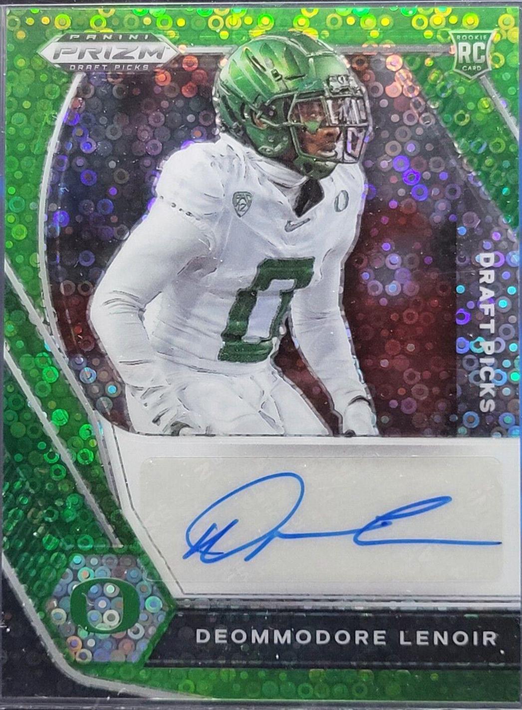 Deommodore Lenoir [Neon Green Circles Prizm] #DPA-DLE