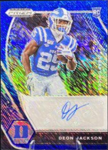 Deon Jackson [Blue Shimmer Prizm] #DPA-DJA