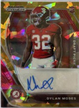 Dylan Moses [Gold Ice Prizm] #DPA-DMO