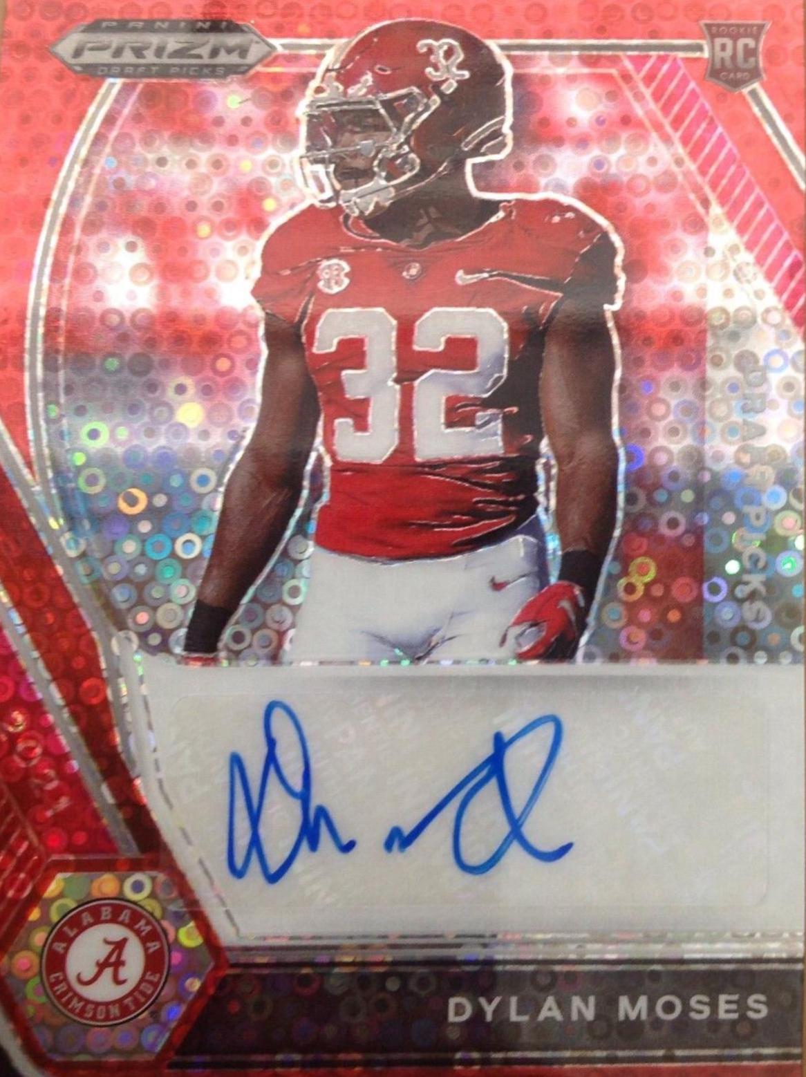 Dylan Moses [Red Circles Prizm] #DPA-DMO