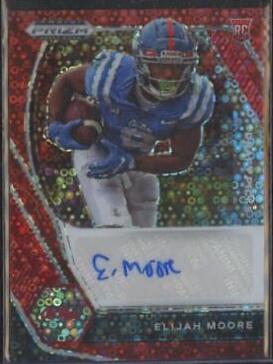 Elijah Moore [Red Circles Prizm] #DPA-EMO