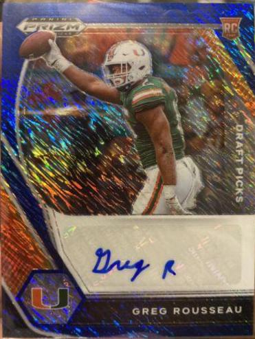Greg Rousseau [Blue Shimmer Prizm] #DPA-GRO