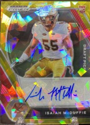 Isaiah McDuffie [Gold Ice Prizm] #DPA-IMC