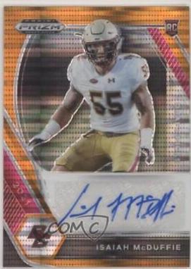 Isaiah McDuffie [Orange Pulsar Prizm] #DPA-IMC
