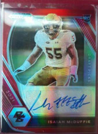 Isaiah McDuffie [Red Prizm] #DPA-IMC