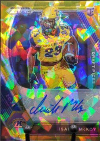 Isaiah McKoy [Gold Ice Prizm] #DPA-IMC