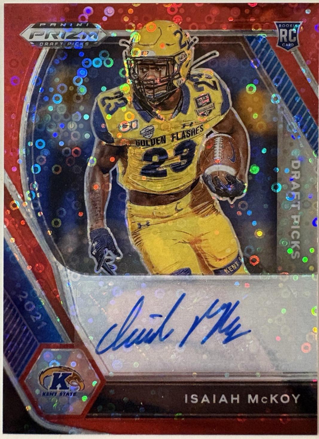 Isaiah McKoy [Red Circles Prizm] #DPA-IMC