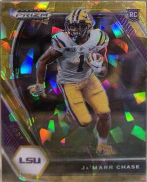 Ja'Marr Chase [Gold Ice Prizm] #DPA-JMC
