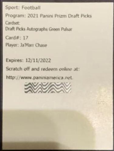 Ja'Marr Chase [Green Pulsar Prizm] #DPA-JMC