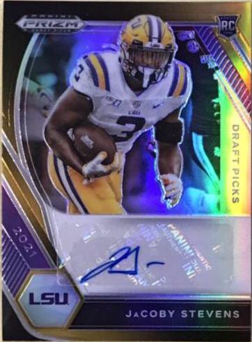 JaCoby Stevens [Black Gold Prizm] #DPA-JAC