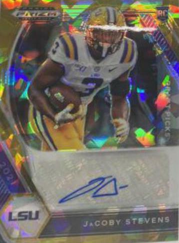 JaCoby Stevens [Gold Ice Prizm] #DPA-JAC