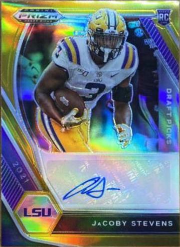 JaCoby Stevens [Gold Prizm] #DPA-JAC