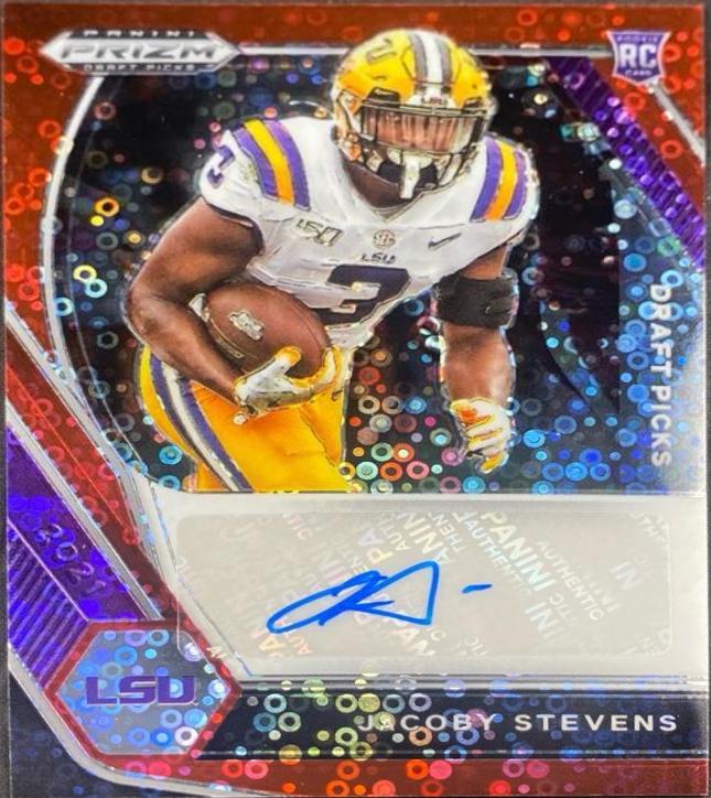 JaCoby Stevens [Red Circles Prizm] #DPA-JAC