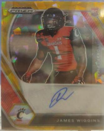 James Wiggins [Gold Ice Prizm] #DPA-JAW