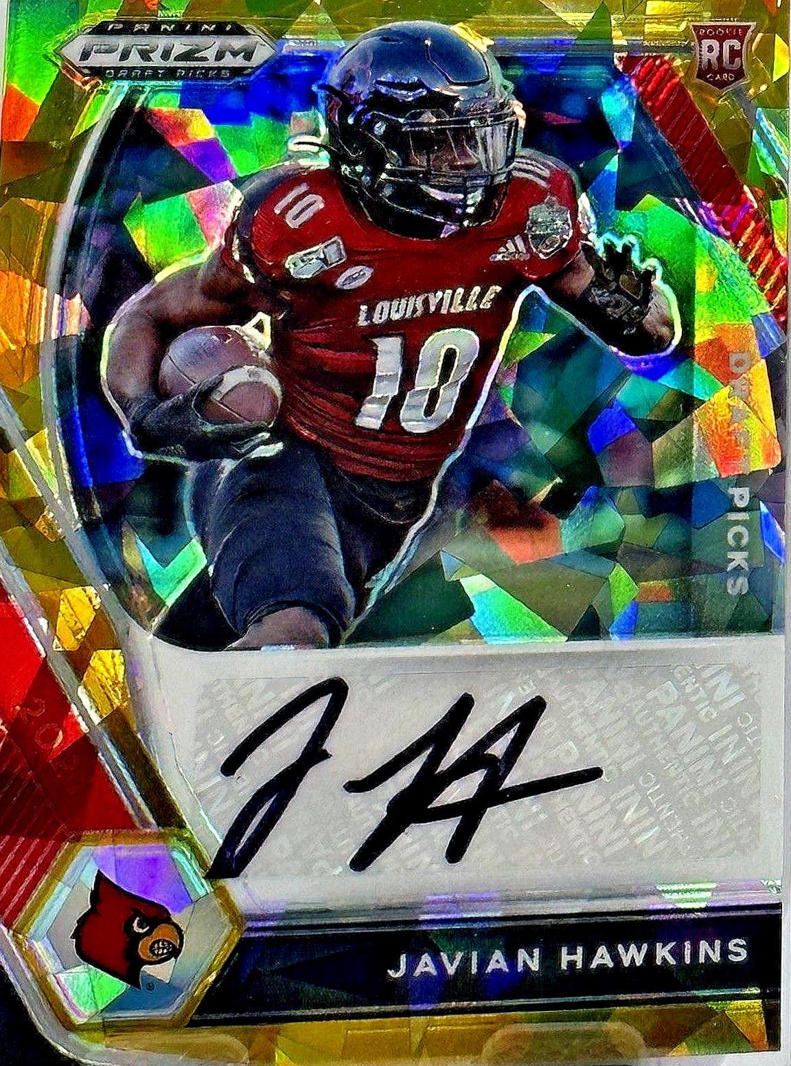 Javian Hawkins [Gold Ice Prizm] #DPA-JAH